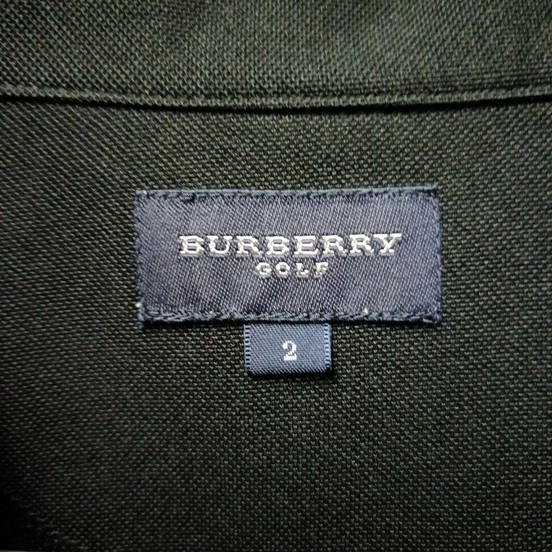 BURBERRY ゴルフ ポロシャツ ブラック サイズМ