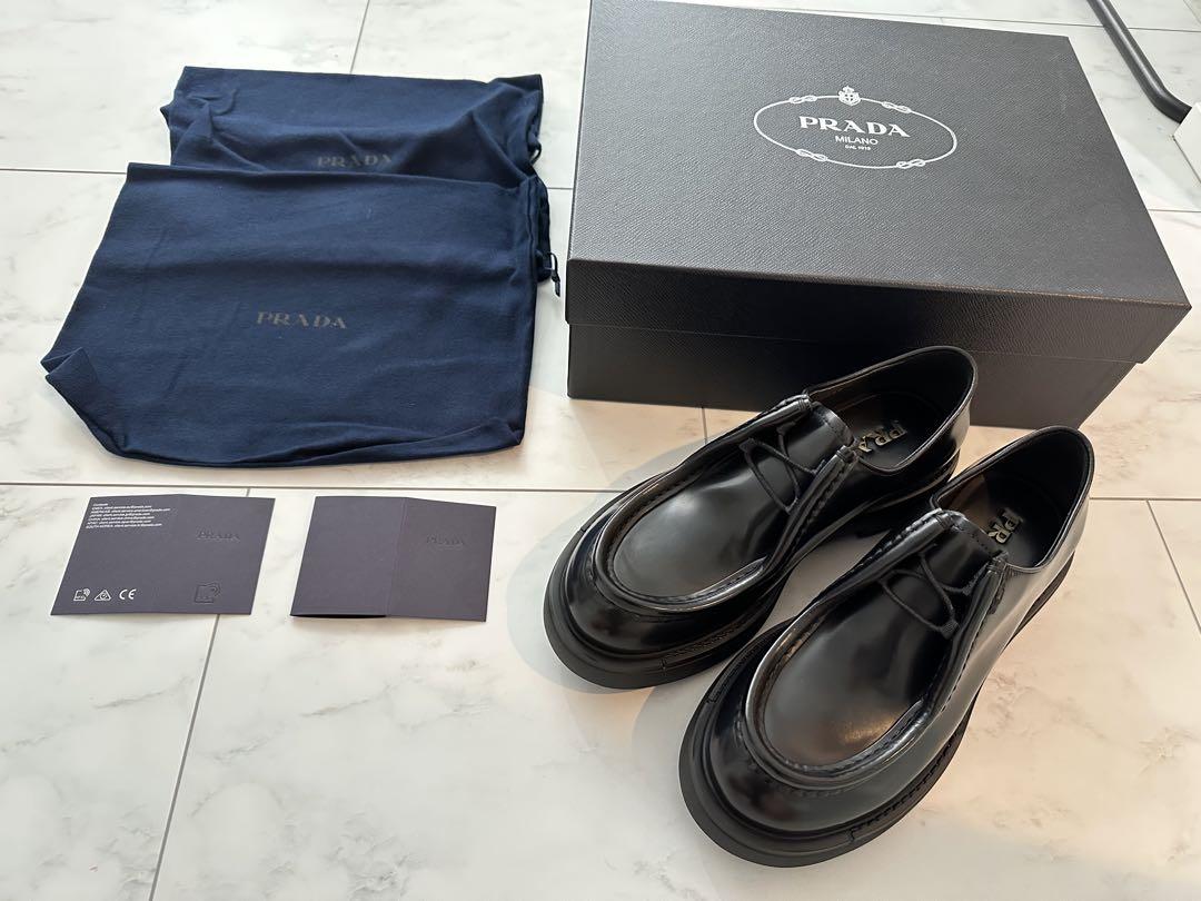 正規品　プラダ PRADA ダイアパソン レザーシューズ　 miumiu