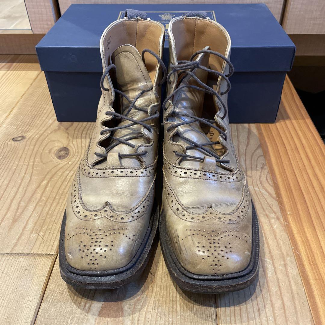 海外ブランド通販 公式サイト Tricker´s トリッカーズ 本革ブーツ オリーブ 24.5cm 靴