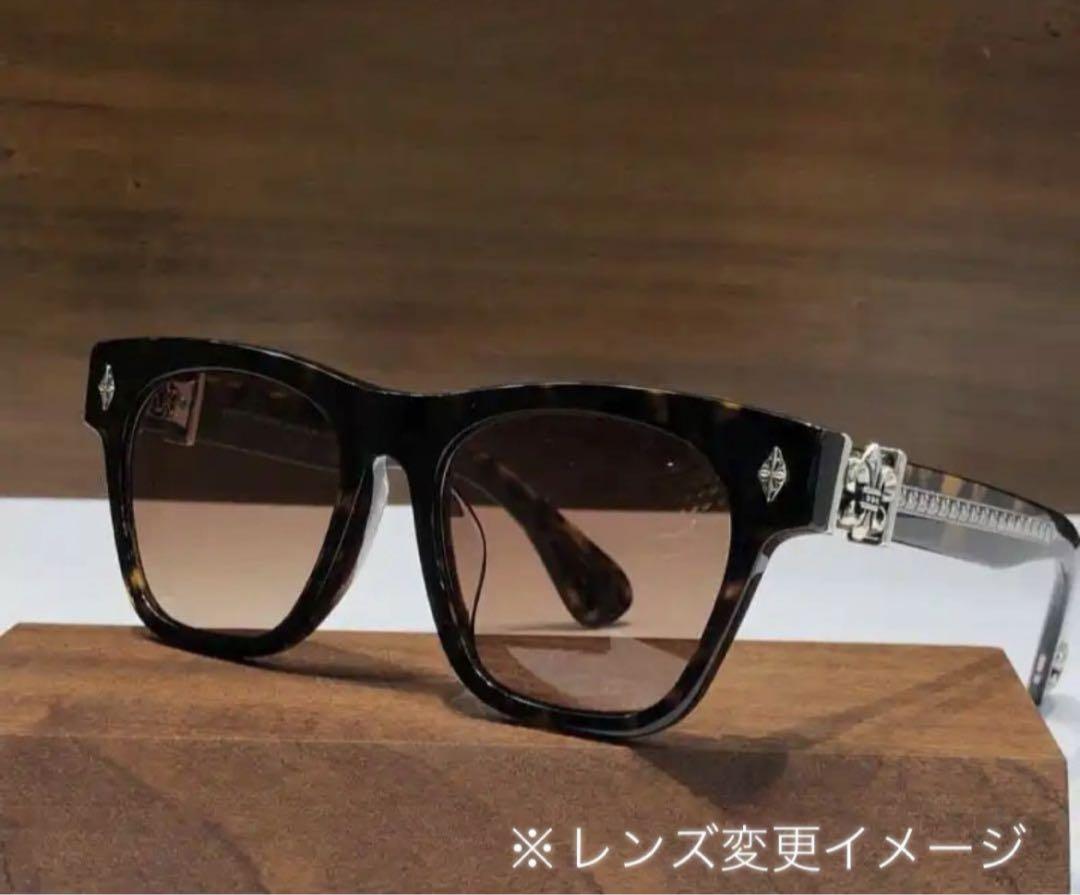刻印有り　大人気　伊達メガネ　サングラス　眼鏡にも可　ブラック　黒縁