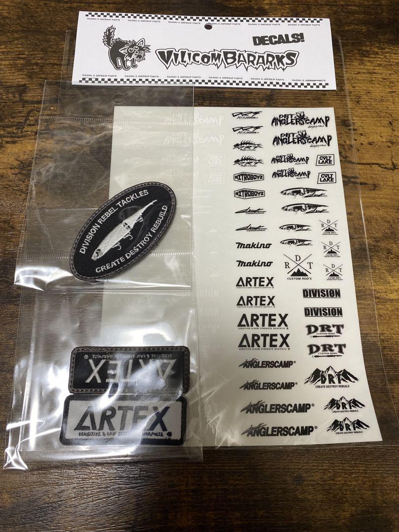DRT ARTEX ワッペン　ステッカー　セット
