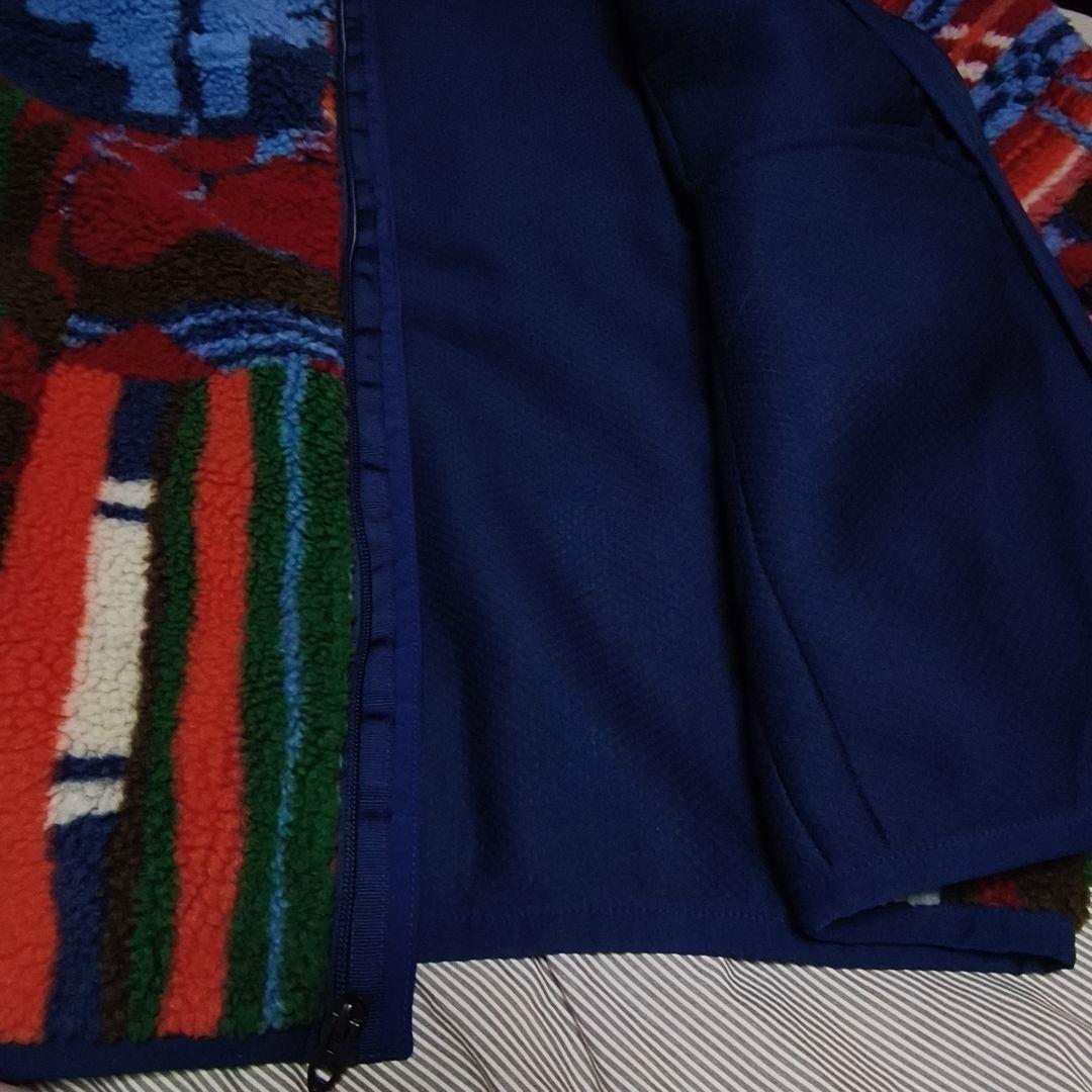 【美品】ポロカントリー パッチワーク プリント パイル フリース ジャケット L 【美品】ポロカントリー パッチワーク プリント パイル フリース ジャケット L