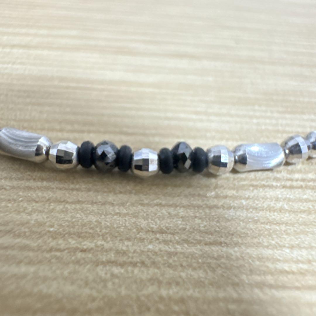 ESTELLE ブレスレット ブラックダイヤモンド K18WG 1.00