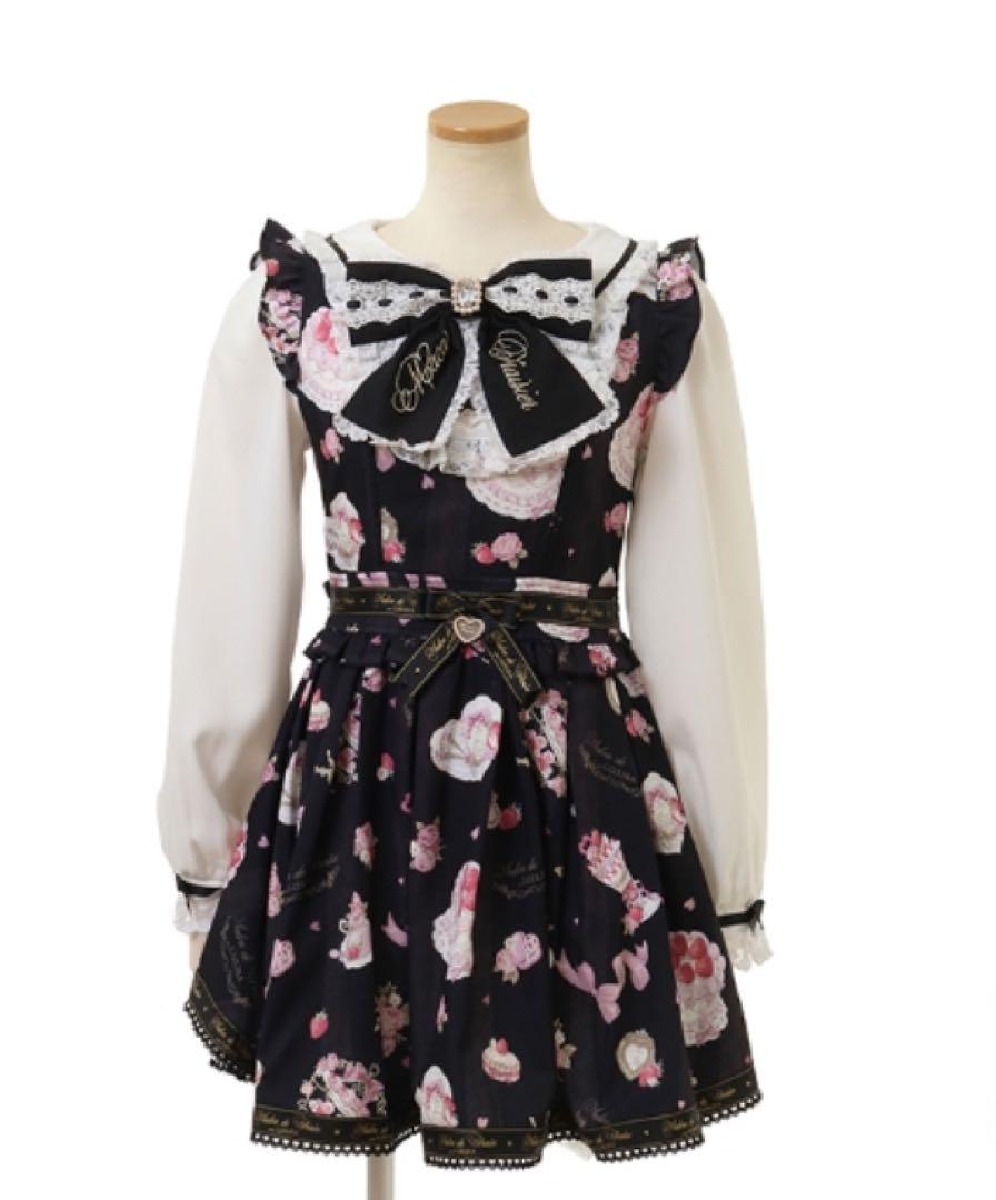 LIZLISA Salon de Fraise柄 ワンピース LIZLISA Salon de Fraise柄ワンピース