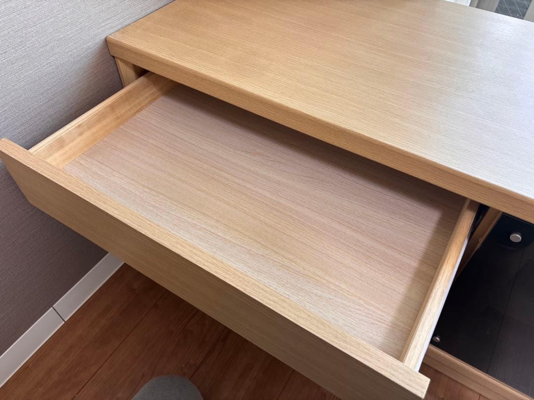 ナチュラルウッド テレビ台 引き出し付き ナチュラルウッド