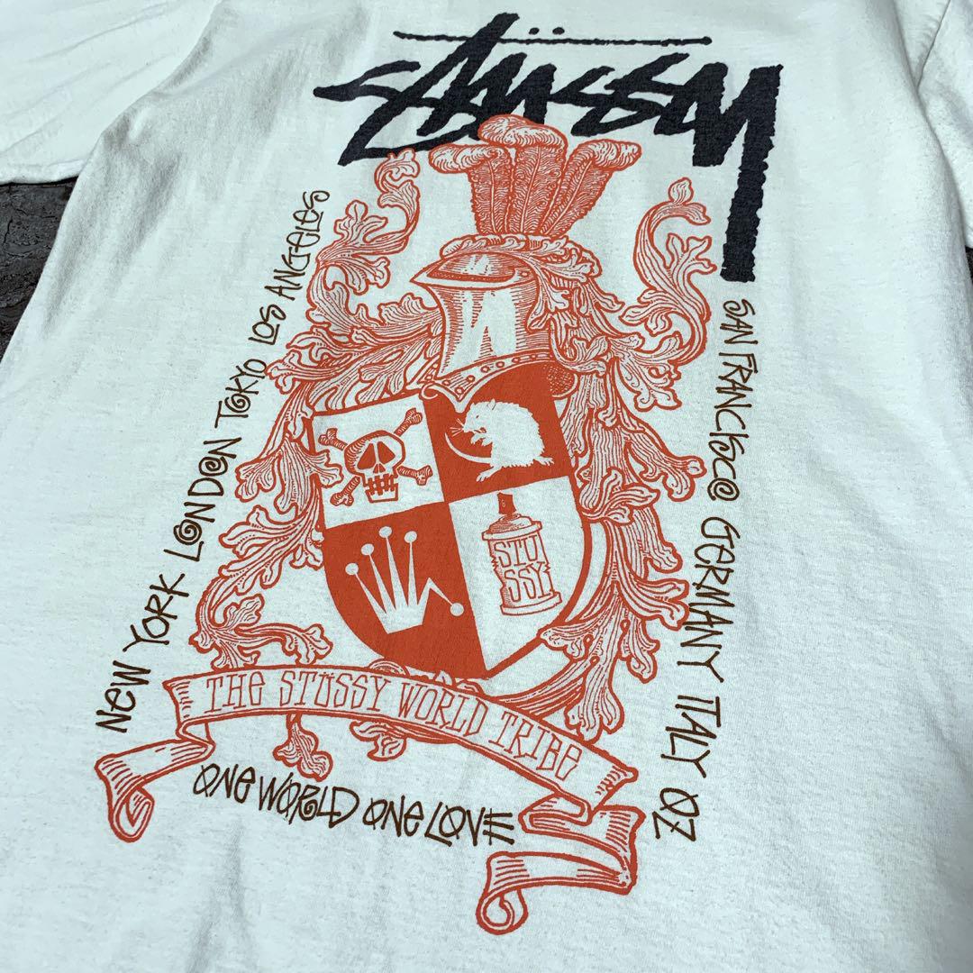 希少デザイン】Stussy オールドステューシー グラフィックTシャツ