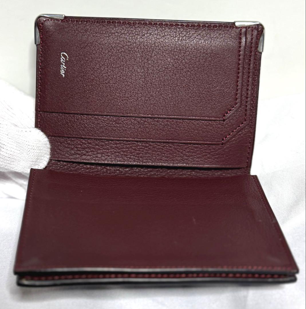 Cartier カルティエ マストライン 名刺入れ バイカラー カーフ