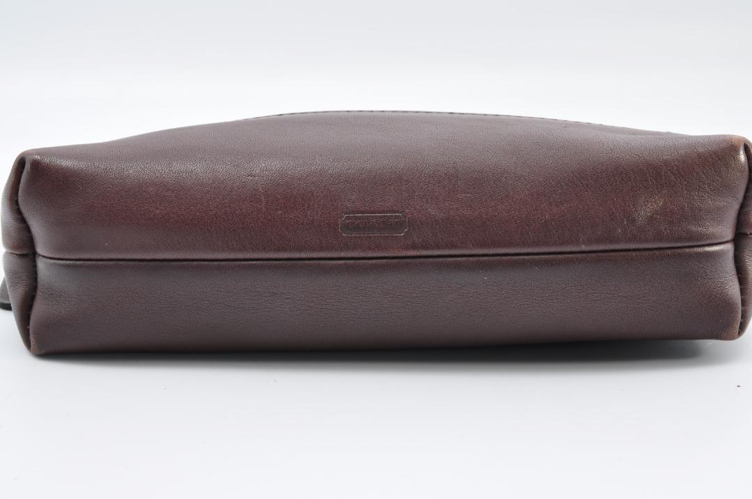 COACH オールドコーチ ポーチ 小物入れ レザー 革 ブラウン 茶色