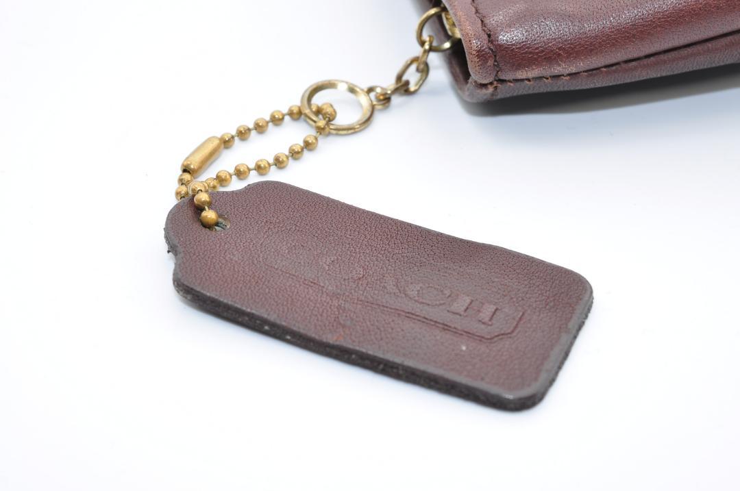 COACH オールドコーチ ポーチ 小物入れ レザー 革 ブラウン 茶色