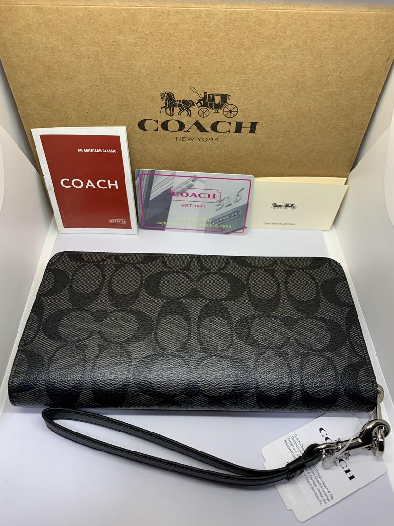 COACH　コーチ　C4452　長財布　ラウンドファスナー　シグネチャー　PVC