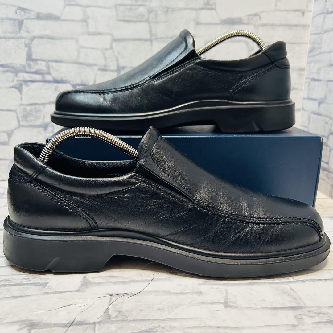 美品 ECCO エコー GORE-TEX レザー スリッポン 25cm