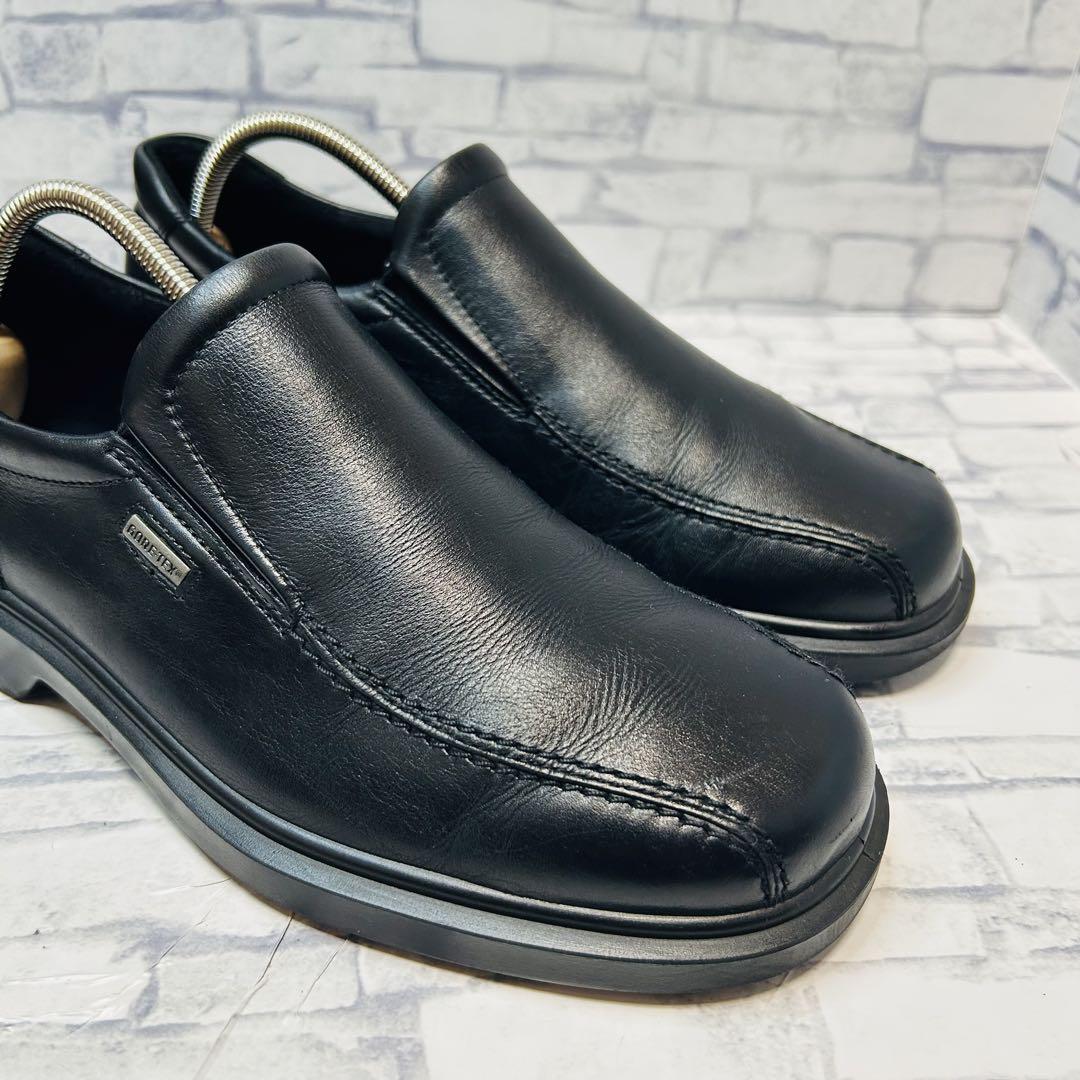 美品 ECCO エコー GORE-TEX レザー スリッポン 25cm
