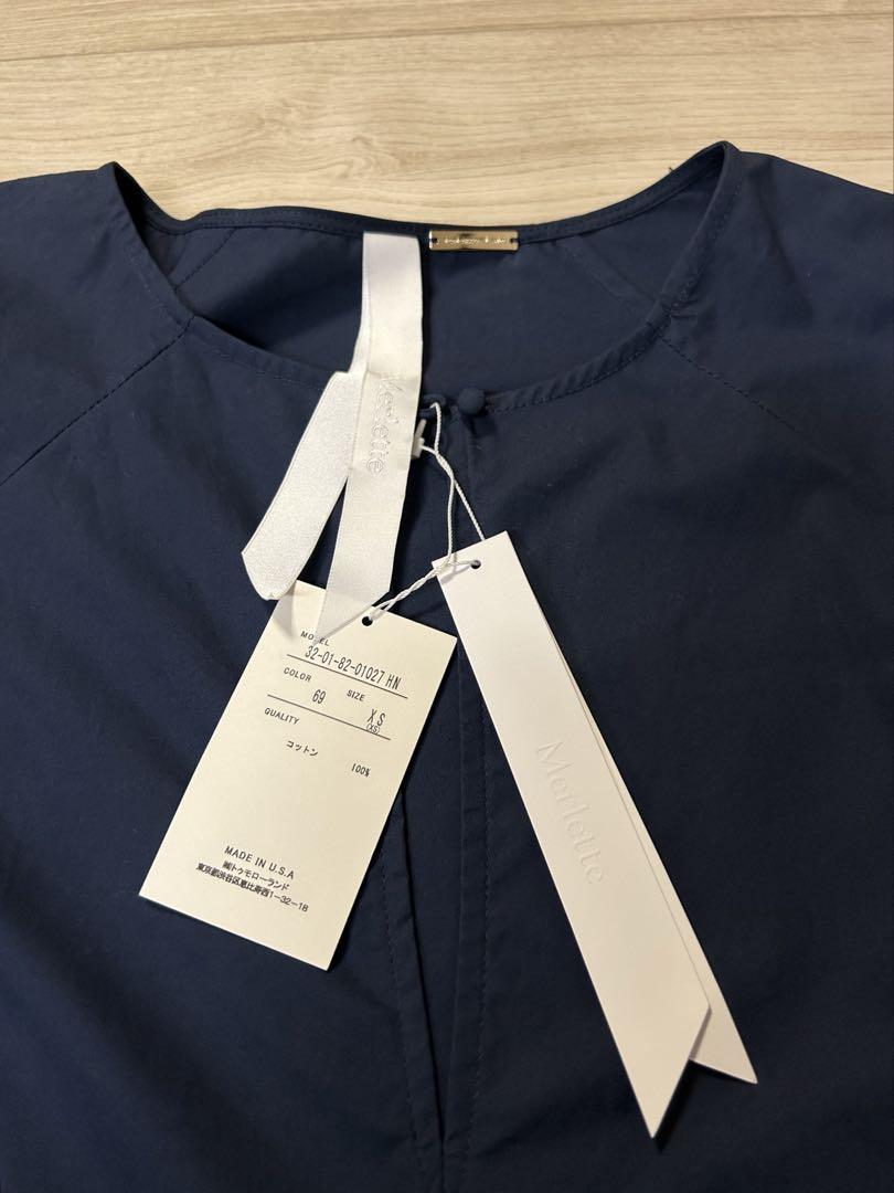 極美品タグ付き】Merlette ボリュームスリーブシャツXSサイズ