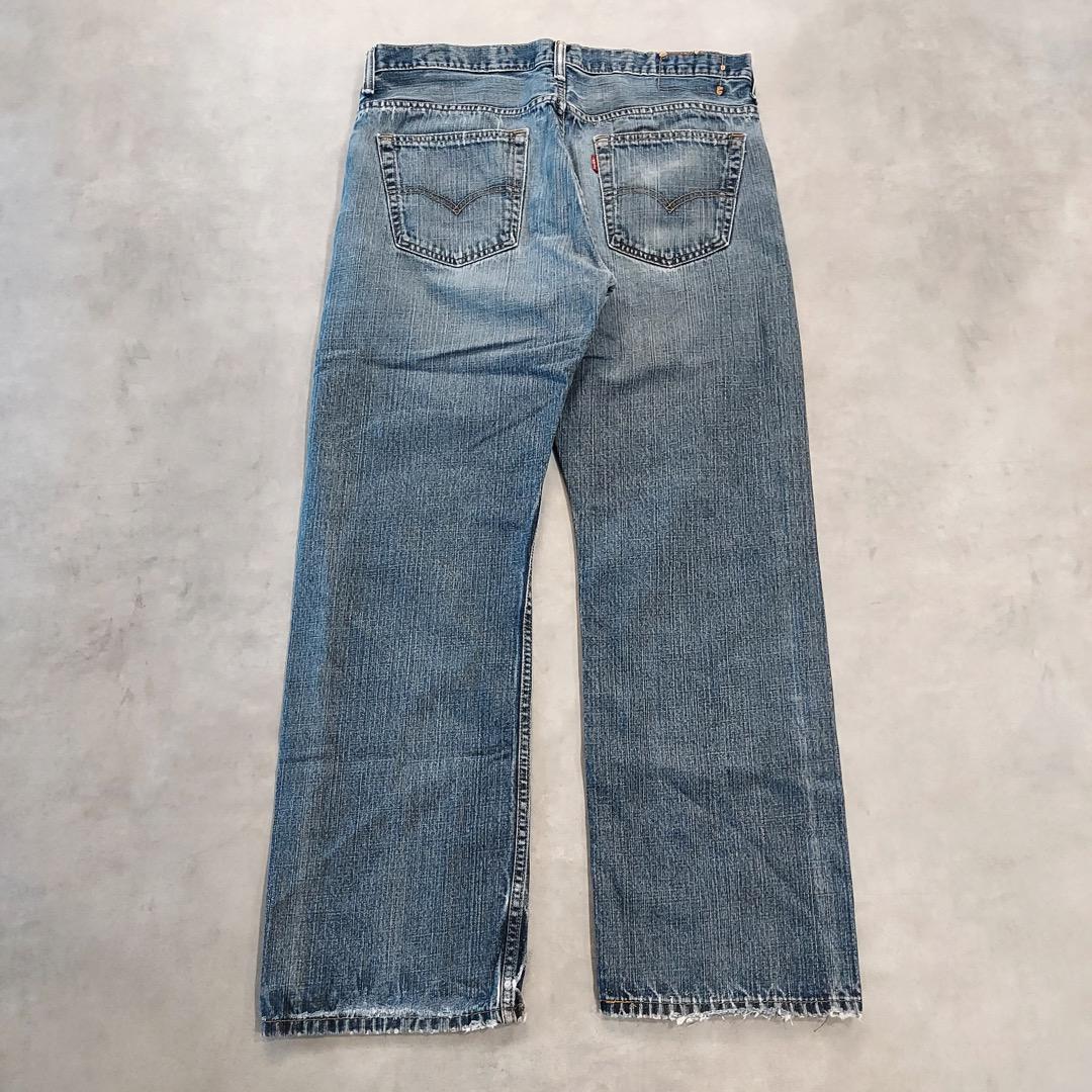 リーバイス569 Levis W34 ブルーデニム 青 ヒゲ 縦落ち 14590