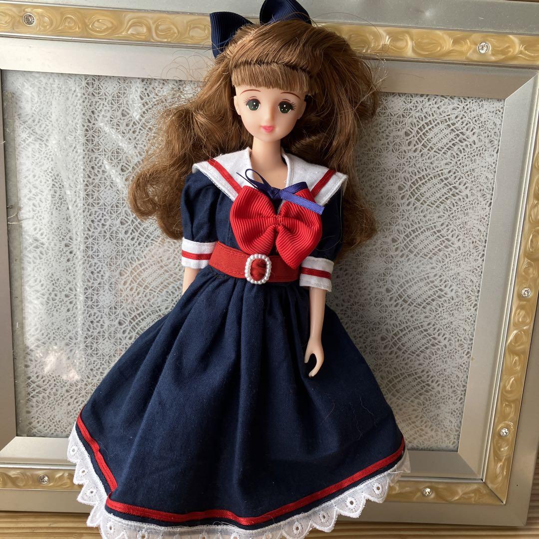 ジェニーちゃんセーラー服　エメラルドグリーンワンピース