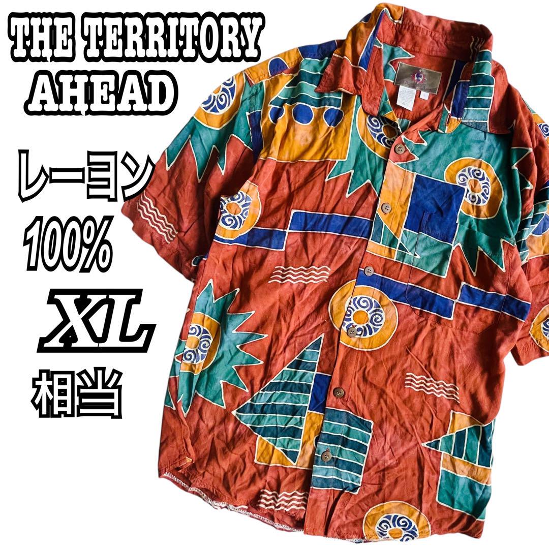 【好デザイン！】THE TERRITORY AHEAD アロハシャツ y2k