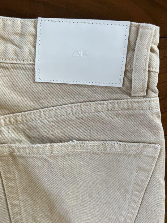 当店の記念日 ザラ ZARA☆新品未使用☆ベージュ デニム メルカリ - 36 パンツ パンツ