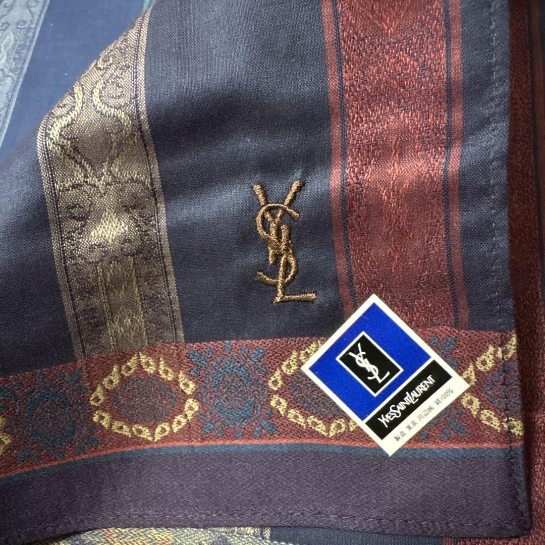 新品Yves Saint Laurent イヴサンローラン ハンカチ 2枚セット