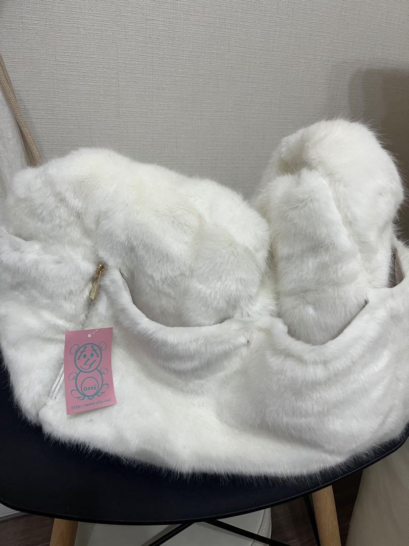 新品　オッティOtty アンコキーヌコラボ ファーキャリーバッグ キャリー