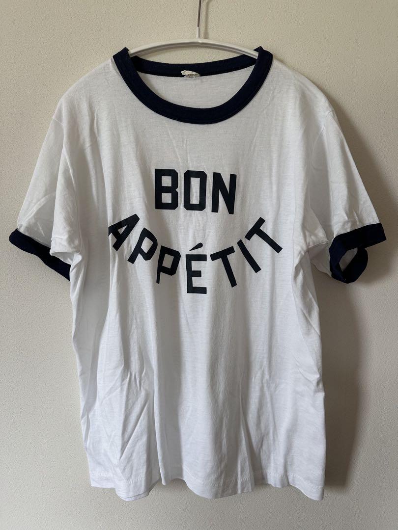 プリント Tシャツ 半袖　リンガーTシャツ　ヴィンテージ