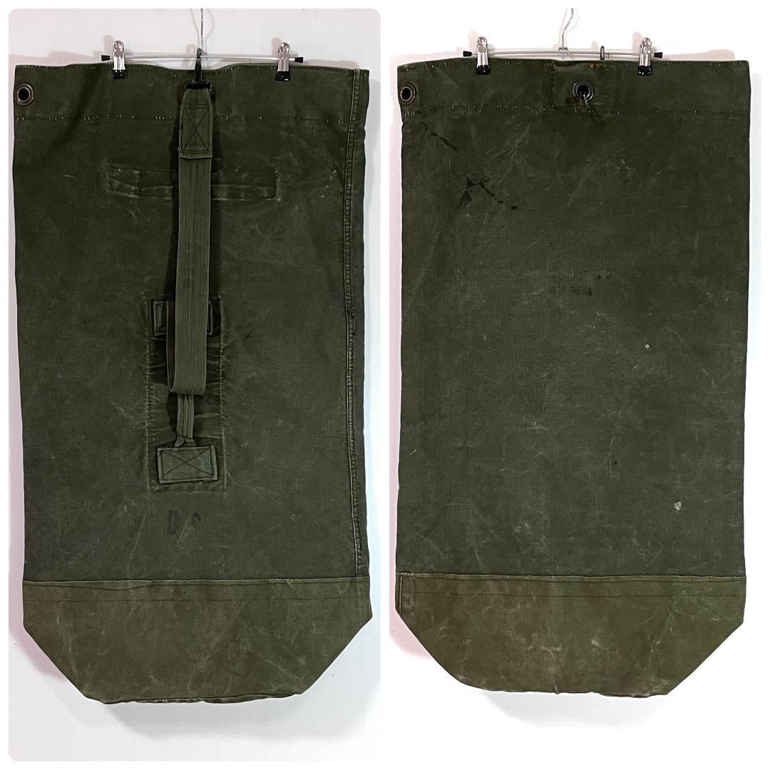 50s US.ARMY 米軍実物 OG107 ヴィンテージダッフルバック 濃いめ