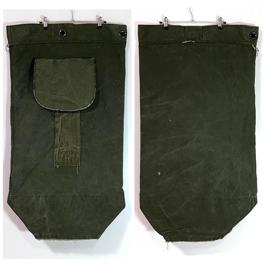 50s US.ARMY 米軍実物 OG107 ヴィンテージダッフルバック 濃いめ