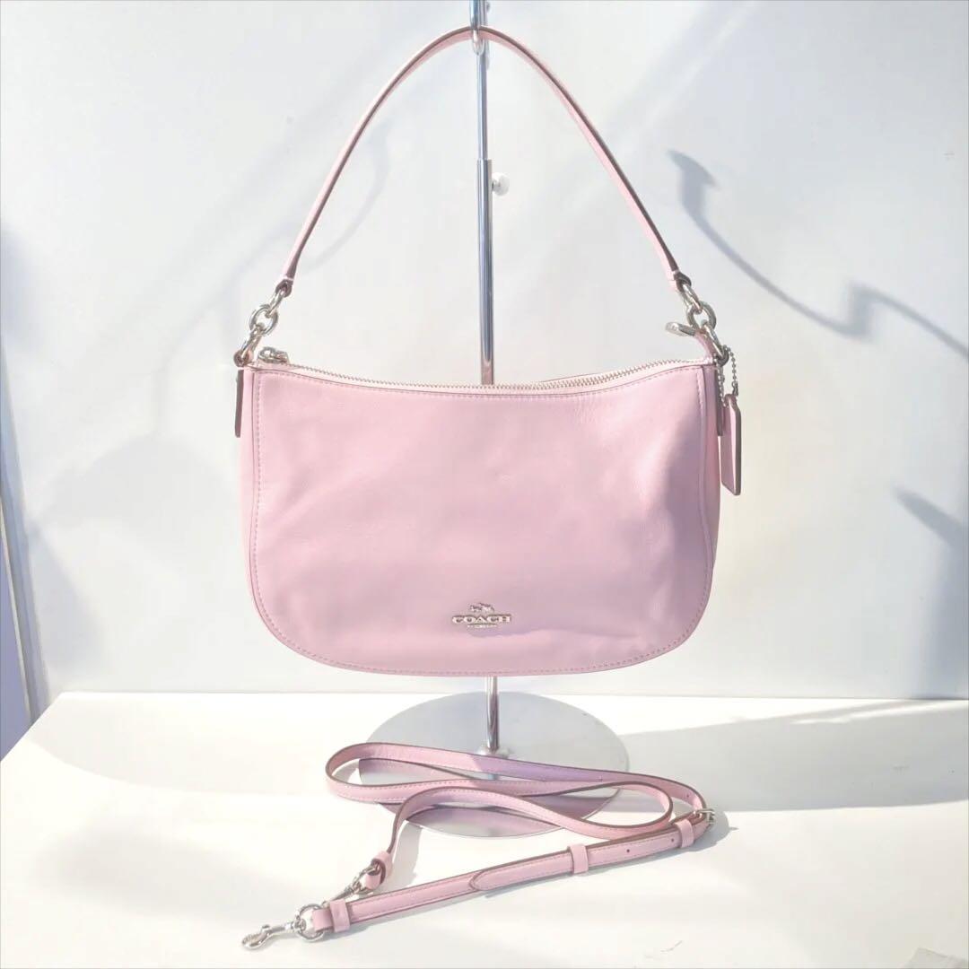 s1578 COACH ショルダーバッグ ピンク レザー コーチ