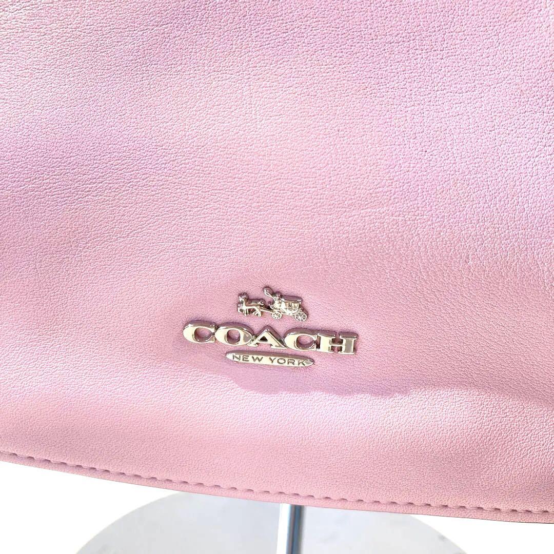 s1578 COACH ショルダーバッグ ピンク レザー コーチ s1578 COACH ショルダーバッグ ピンク レザー コーチ - メルカリ