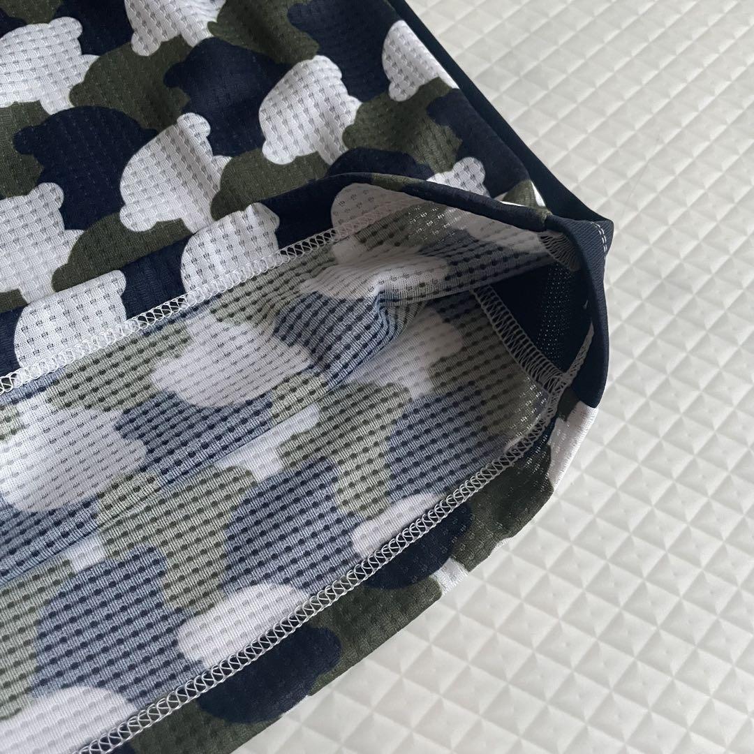 お値下げ！新品タグ付き★アンパスィ★半袖モックネックシャツ レディースＭカーキ