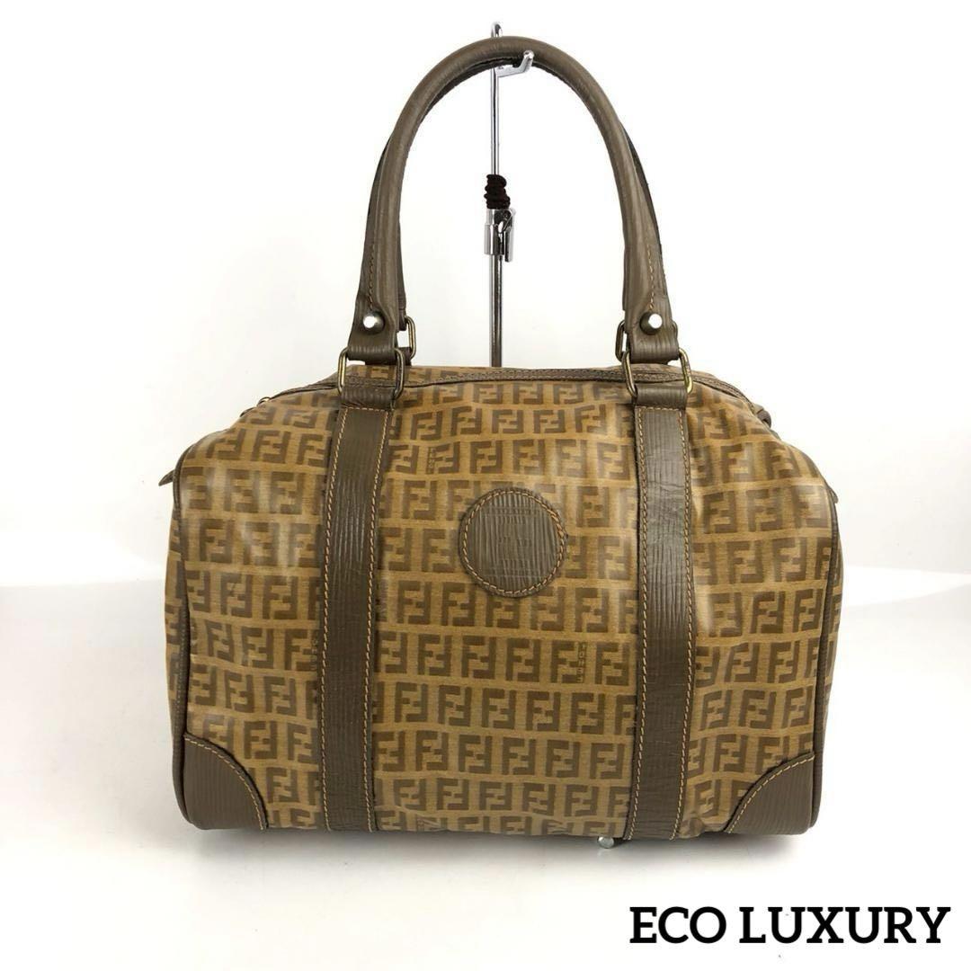 FENDI フェンディ ズッカ柄 ハンドバッグ レディース ブランド
