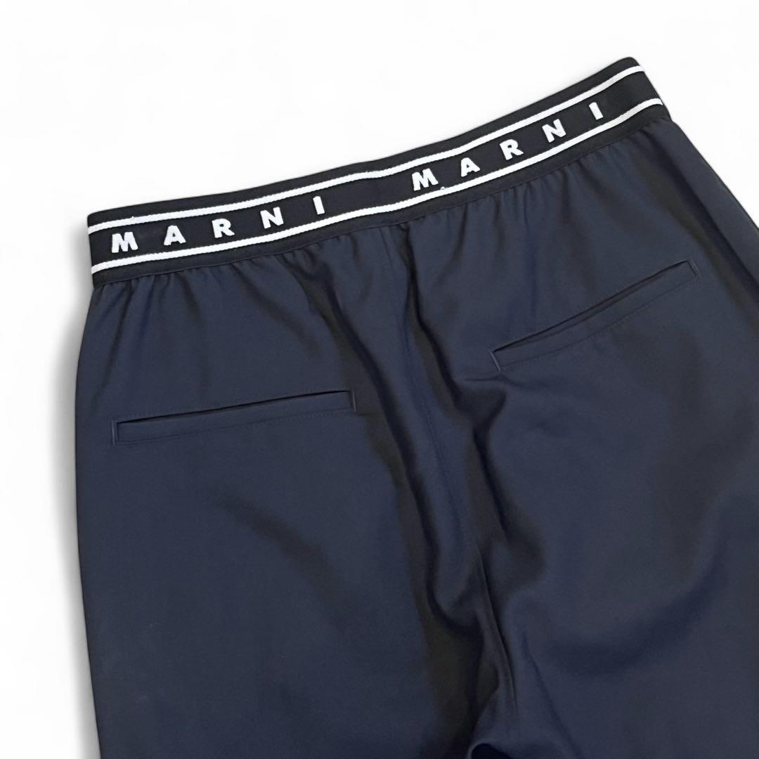 MARNI 24SS ロゴウエスト スラックスパンツ PUMU0242UD