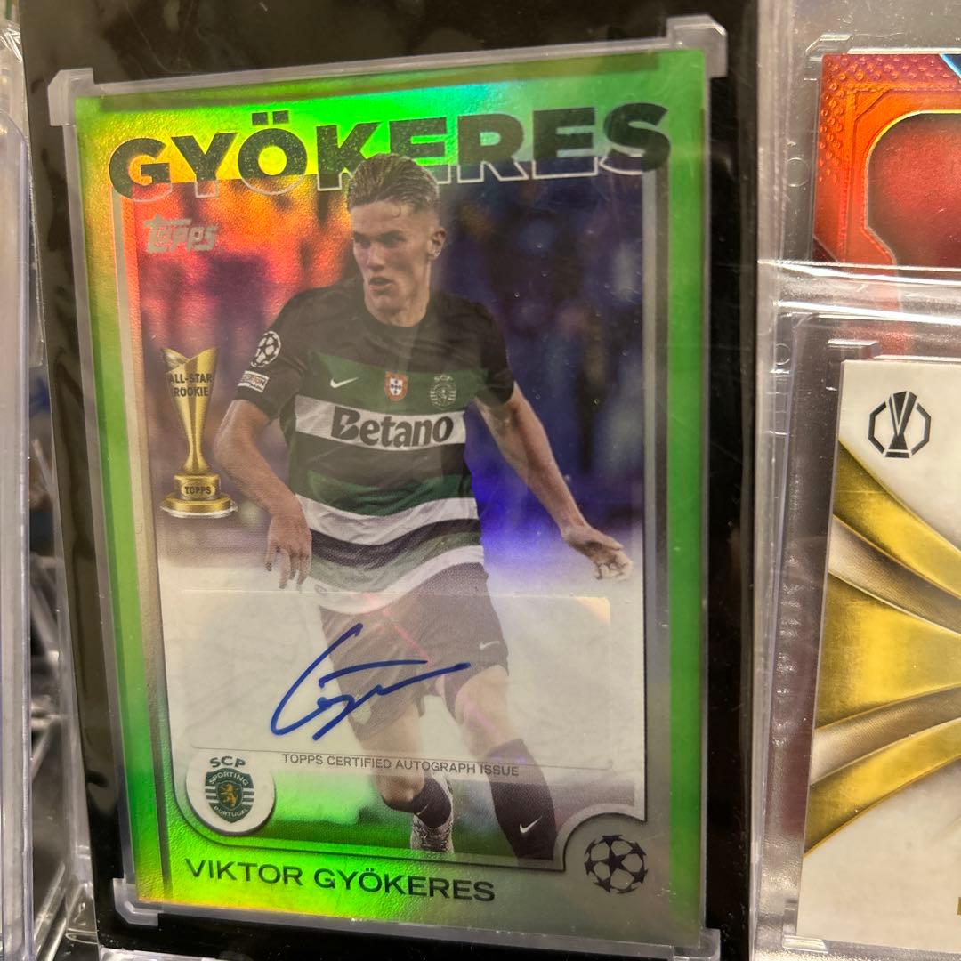 Viktor Gyokeres 直筆サインカード マッチ 199シリアル目立った傷や汚れなし UP786_INFO
