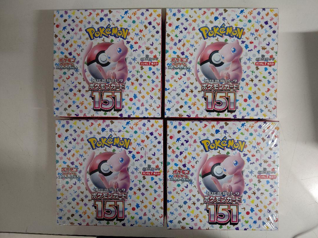 公式サイト ポケモンカード151未開封 シュリンク付き 4BOX ポケモンカードゲーム