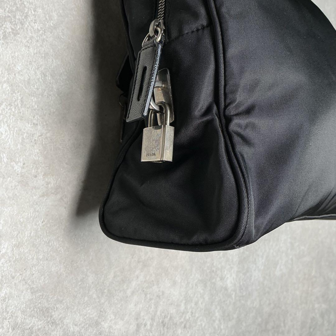 美品 PRADA プラダ 三角ロゴ ナイロン ハンドバッグ ミニ トート