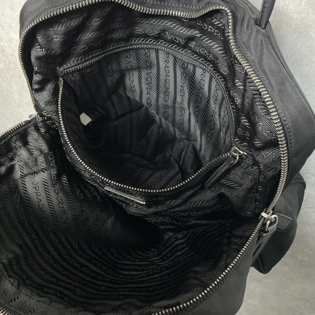 美品 PRADA プラダ 三角ロゴ ナイロン ハンドバッグ ミニ トート