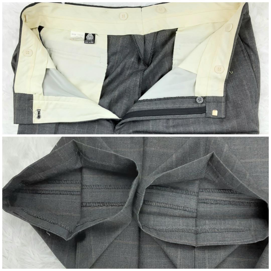 80s◎BROOKS BROTHERS ダブルスーツセットアップ 日本製 グレー