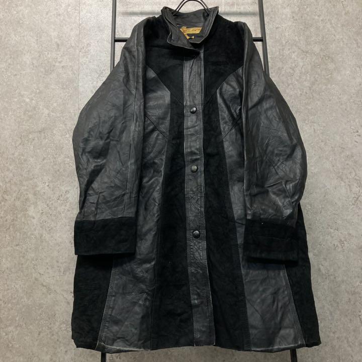 高品質国産 フランス製 スエード レザージャケット コート hnb7z-m36997542009 ユーロ古着 ヴィンテージ 安い在庫