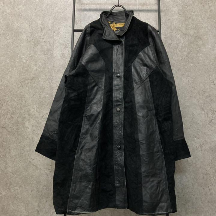 高品質国産 フランス製 スエード レザージャケット コート hnb7z-m36997542009 ユーロ古着 ヴィンテージ 安い在庫
