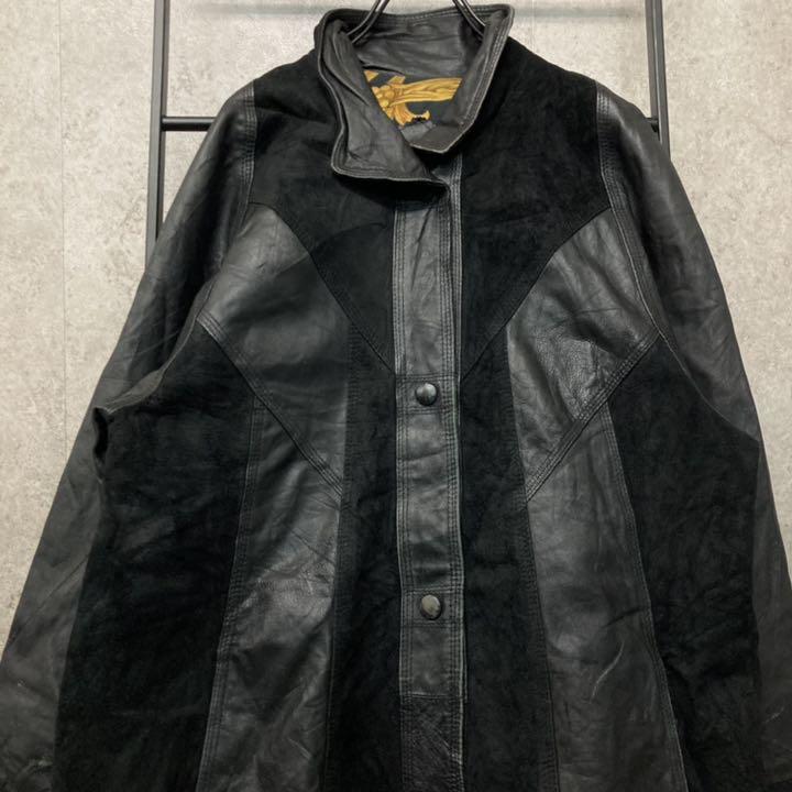 高品質国産 フランス製 スエード レザージャケット コート hnb7z-m36997542009 ユーロ古着 ヴィンテージ 安い在庫