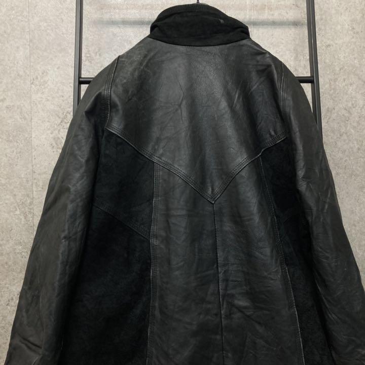 高品質国産 フランス製 スエード レザージャケット コート hnb7z-m36997542009 ユーロ古着 ヴィンテージ 安い在庫