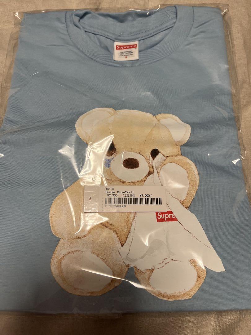 お値下げ不可】Supreme Bear Tee powder blue S - メルカリ
