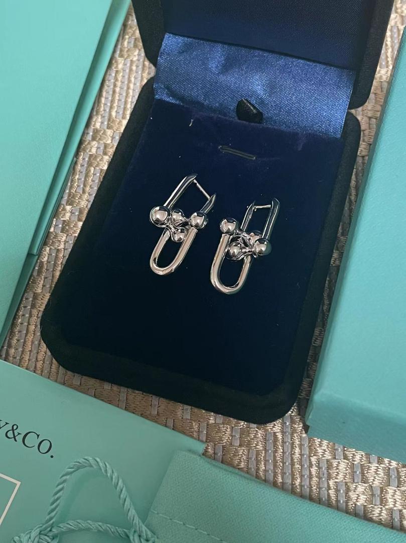TIFFANY&Co. ティファニー ハードウェア リンク ピアス シルバー
