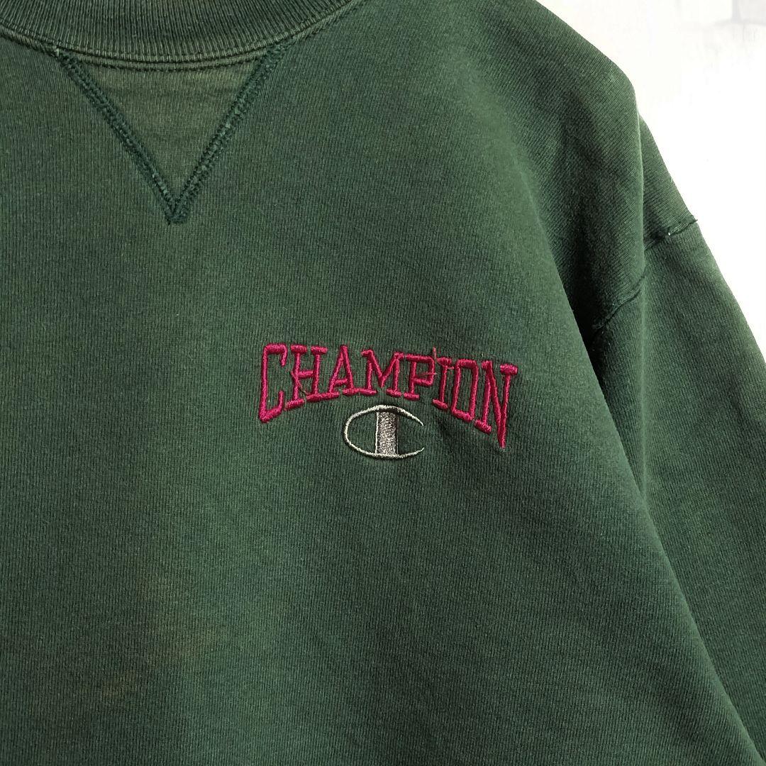 90s チャンピオン スウェット 刺繍ロゴ アメリカ製 トレーナー 古着