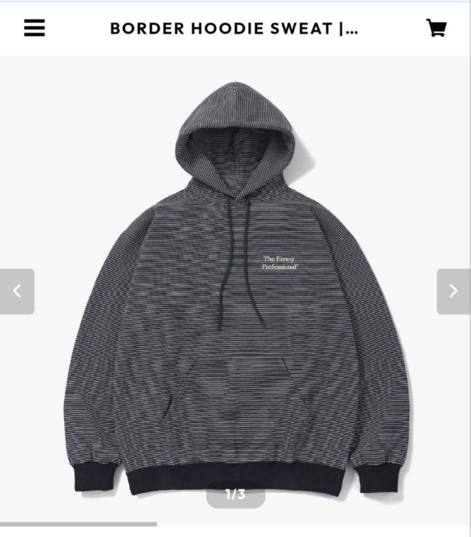 The Ennoy Professional ボーダーフーディ X-LARGE