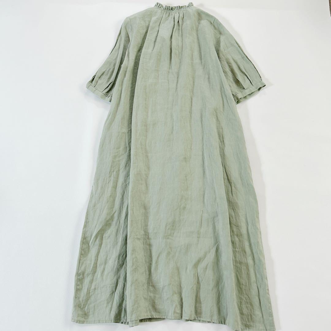 未使用品♡fig London リネン シャツロングワンピース ゆったりめ