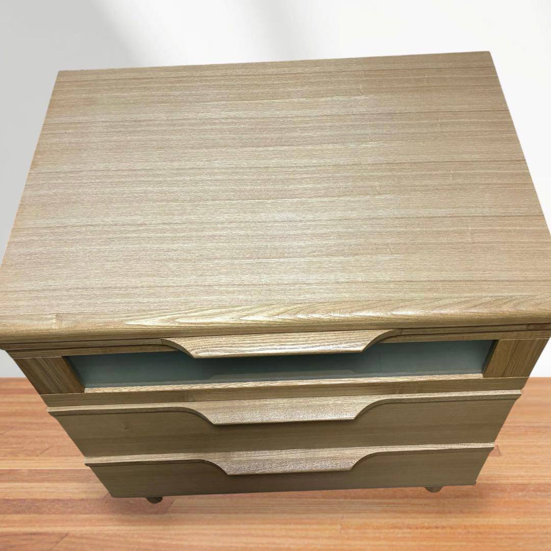 【極美品】上質ナチュラル 筑波産商 AL-63 チェスト 3段収納 【極美品】上質ナチュラル 筑波産商 AL-63 チェスト 3段収納