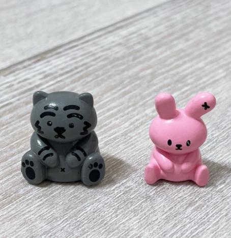 猫とウサギのデフォルメフィギュアセット