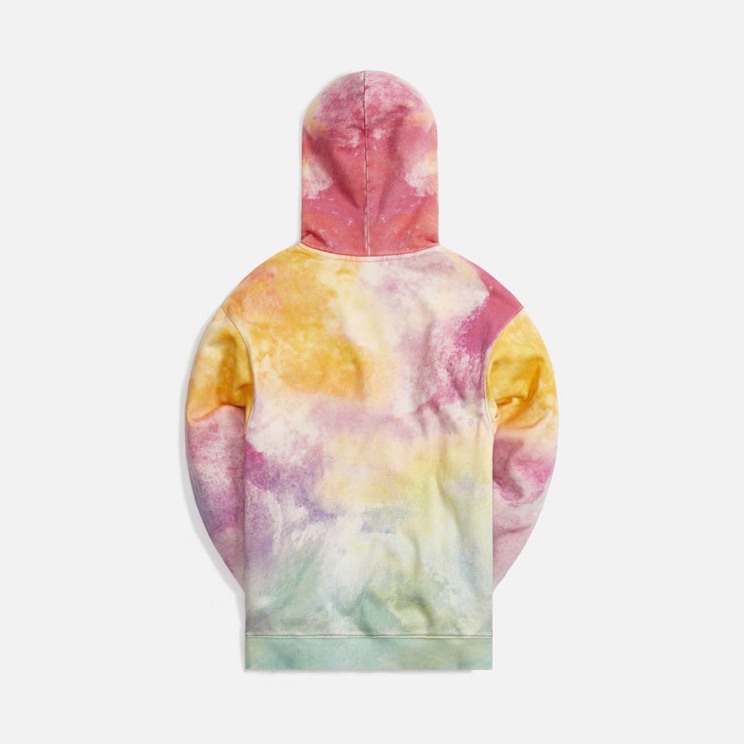 新品 KITH タイダイ染めフーディー　キス　パーカー　ピンクグリーン