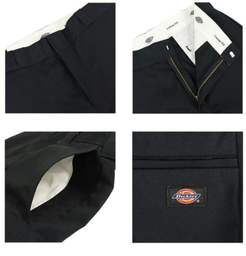 ディッキーズ ダブルニー黒 LOOSE FIT 85283 W40 L30