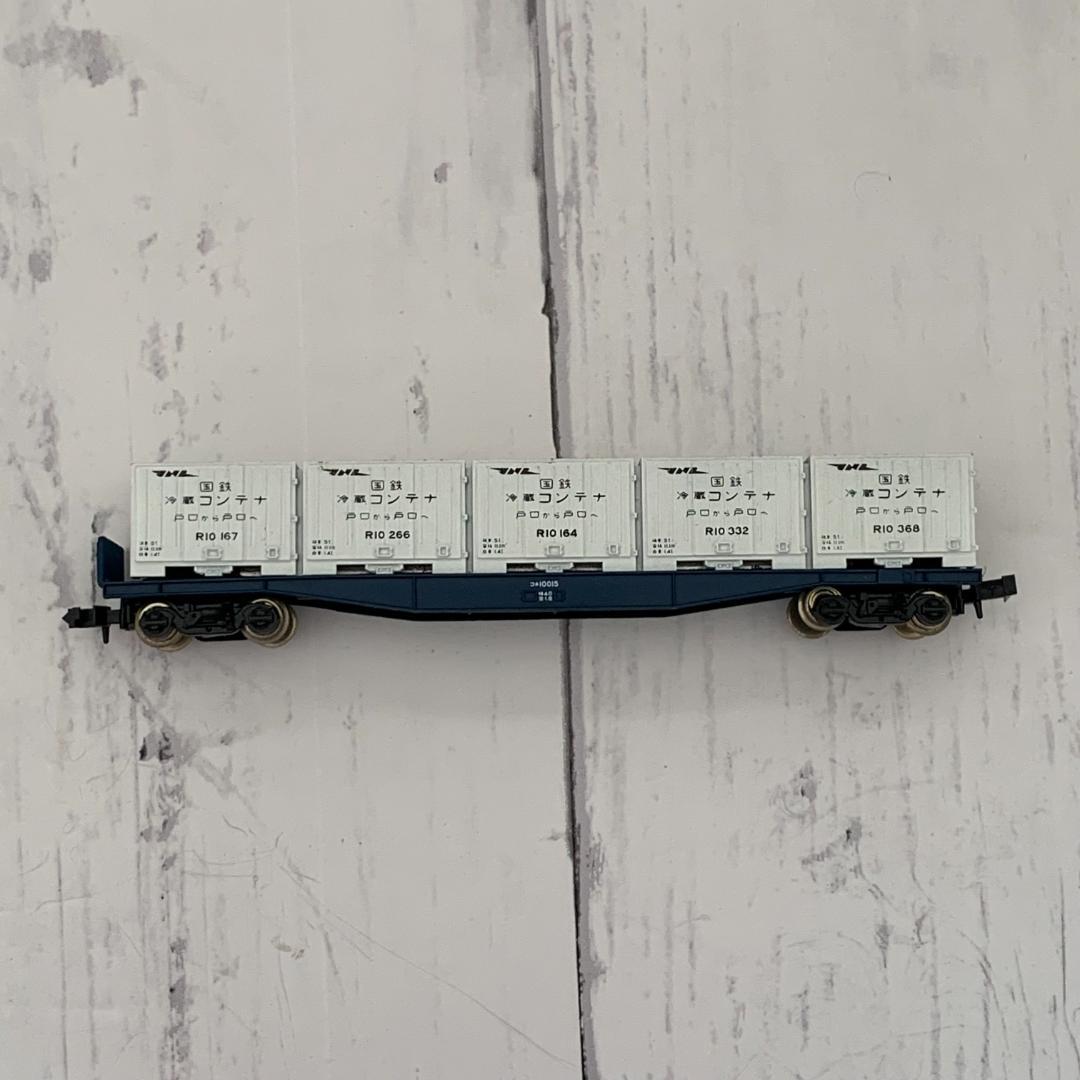 中古 A】802-1 KATO コキ10000冷蔵コンテナ積 - 鉄道模型中古N
